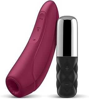 Sparkling Darling & Free Curvy 1+ | Air-Pulse Clitoris Stimulating Vibrator & Clitoral Stimulator, Personal Massager Bundle