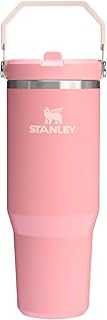 IceFlow 2.0 Flip Straw Tumbler with Handle 30 oz | Twist On Lid and Flip Up Straw | Leakproof Water Bottle | Insulated Stainless Steel | BPA-Free | Pink Mesa