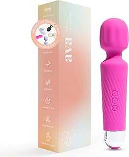 Vibrator Wand Sex Toys [ Clit Stimulator ] Vibrators for Woman Adult Toy | Gifts for Women | 20 Patterns & 8 Speeds of Pleasure | Quiet & Small -Standard - Hot Pink