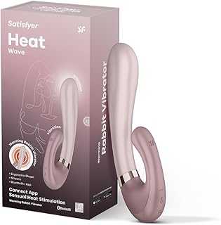 Heat Wave Connect App Vibrator Sex Toy | Adult Toys for Women | Rabbit Vibrator + Heat + APP | Vibrating Sexual Pleasure Device | Stimulation Vibrators | Woman Sextoy (Mauve)