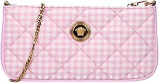 Medusa Women's Pink Quilted Fabric Shoulder Bag