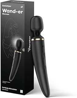 Wand-er Woman Vibrator Sex Toy | Adult Toys for Women | Wand Vibrator in XXL Size | Vibrating Sexual Pleasure Device | Stimulation Vibrators | Woman Sextoy (Black)