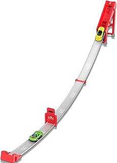 Track for Hot Wheels with Launch Button & Suction Cups – 45in Track Length, Fun Racing Playset for Kids