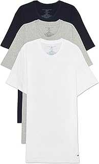 Men's Undershirts 3 Pack Cotton Classics Slim Fit Crew T-Shirt