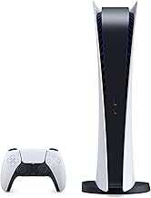 PS5 PlayStation 5 Digital Edition Gaming Console + Wireless Controller - 16GB GDDR6 RAM, 825GB SSD, 120Hz 8K Output, White