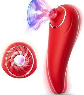 Sucking Vibrator Womens Sex Toys - Adult Toys Suction Vibrators for Female Women Couples Sex Toys with 9 Suctions G-spot Vibrator Clit Sucker for Nipple Vagina Stimulator Rose Adult Sex Toys