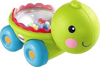Baby Crawling Toy Poppity Pop Turtle Push-Along Vehicle with Ball Popping Sounds for Infants Ages 6+ Months​