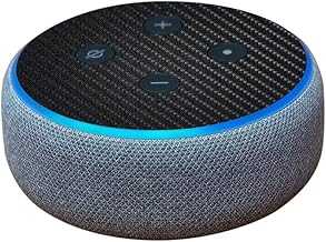 MightySkins Carbon Fiber Skin for Amazon Echo Dot (3rd Gen) - Glamorous | Protective, Durable Textured Carbon Fiber Finish | Easy to Apply, Remove, and Change Styles | Made in The USA