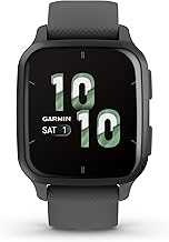 Venu® Sq 2 GPS Smartwatch, All-Day Health Monitoring, Long-Lasting Battery Life, AMOLED Display, Slate and Shadow Gray