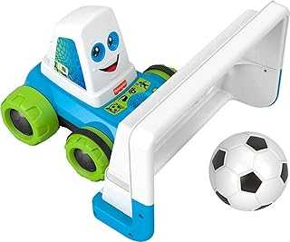 Electronic Soccer Game Goaldozer Toy Motorized Net with Lights & Sounds for Preschool Sports Play Ages 3+ Years