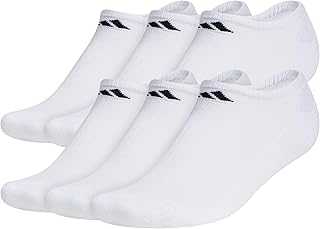 Men's Athletic Cushioned Socks, 6-Pack No Show with Arch Support