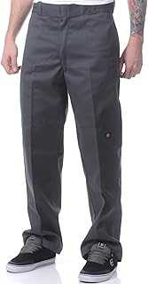 Men's Loose Fit Double Knee Work Pants – Durable Twill Utility Trousers for Construction, Warehouse, Industrial Use