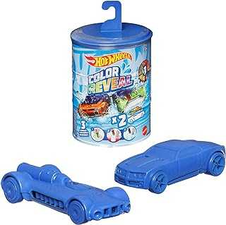 Set of 2 Color Reveal Cars or Trucks in 1:64 Scale, Surprise Reveal & Repeat Color Change in ICY Cold or Warm Water (Styles May Vary)