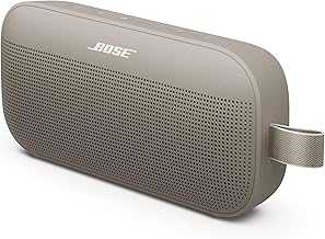 SoundLink Flex Portable Bluetooth Speaker (2nd Gen), Portable Outdoor Speaker with Hi-Fi Audio, Up to 12 Hours Battery Life, Waterproof and Dustproof, Sandstone