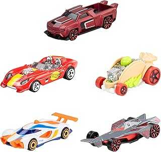 Toy Cars, Set of 5 1:64 Scale Die-Cast Cars Featured in The Kids Animated Netflix Series Let’s Race