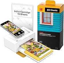 Dock Plus 4PASS Instant Photo Printer, 4x6 inches, 90 Sheets Bundle