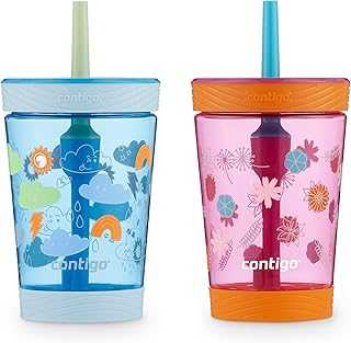 Kids Spill-Proof Tumbler with Straw 14 oz. 2 Pack