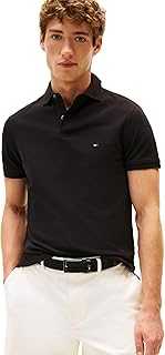 Men's Short Sleeve Polo Shirts in Regular Fit with Stretch and Organic Pique Cotton