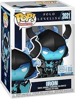 Pop! Animation: Solo Leveling - Iron - 1/6 Odds for Rare Chase Variant - Glow in The Dark - Styles May Vary - Amazon Exclusive - Collectable Vinyl Figure - Gift Idea - Anime Fans