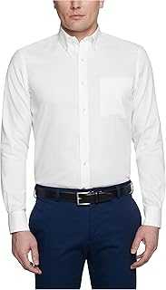 Men's Non Iron Solid Button Down Collar Shirt - Amazon Exclusive