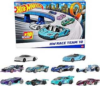 Toy Cars, 10-Pack of Race Cars, Includes 1:64 Scale Corvette, Lamborghini, McLaren Originals
