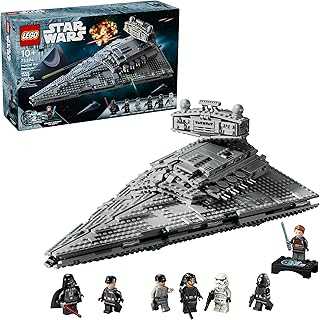 Star Wars Imperial Star Destroyer Building Toys Set - Build & Display for Boys & Girls, Ages 10+ - Gift for Birthdays - Star Wars Darth Vader & 6 Minifigure Toys - 75394