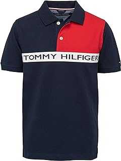 Boys' Short Sleeve Fashion Polo Shirt, Button Closure, Soft & Comfortable