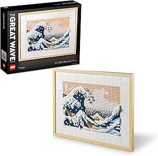 Art Hokusai The Great Wave Framed Japanese Wall Art Building Set - Unique Wall Decor for Home, Room, or Office - Fun Activity for Adults, Ages 18+ - Gift for Men and Women - 31208