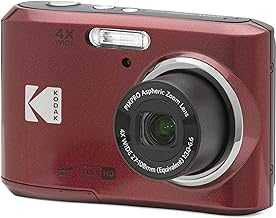 PIXPRO Friendly Zoom FZ45-RD 16MP Digital Camera with 4X Optical Zoom 27mm Wide Angle and 2.7" LCD Screen (Red)