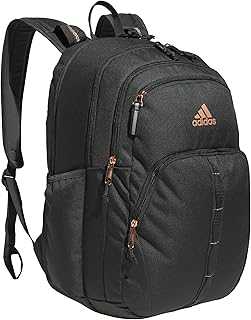 Prime Backpack for Work, Travel Bag for Women and Men with Padded Compartment for Laptop, Carbon Grey/Rose Gold/2, One Size