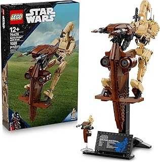 Star Wars: The Phantom Menace Battle Droid with STAP - Building & Learning Toy for Boys & Girls, Ages 12+ - Star Wars Toy & Model Kit - Gift Idea for Kids - 75428