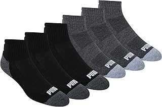 Men's 6 Pack Quarter Crew Socks